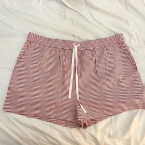 Robert Rodriguez Red Striped Athletic Shorts